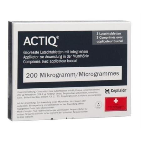 Actiq buccal tablets 200 mcg with integrated applicator 30 pcs - PrimeCare Global