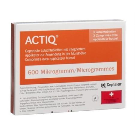 Actiq buccal tablets 600 mcg with integrated applicator 30 pcs - PrimeCare Global