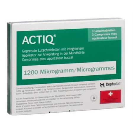 Actiq Buccaltabletten 1200 mcg mit integriertem Applikator 30 St - PrimeCare Global