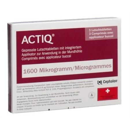Actiq Buccaltabletten 1600 mcg mit integriertem Applikator 30 St - PrimeCare Global