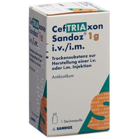 CEFTRIAXON SANDOZ TROSUB 1G - PrimeCare Global