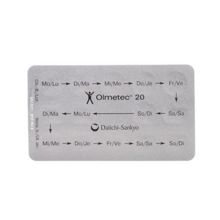 Olmetec Filmtablet 20 mg 98 pcs - PrimeCare Global
