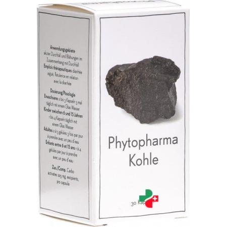 Phytopharma Charcoal Capsules 225 mg 30 pcs - PrimeCare Global
