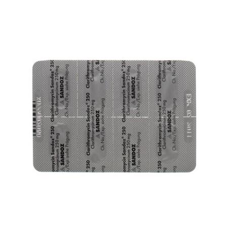 CLARITHROMYCIN Sandoz film tablets 250 mg - PrimeCare Global