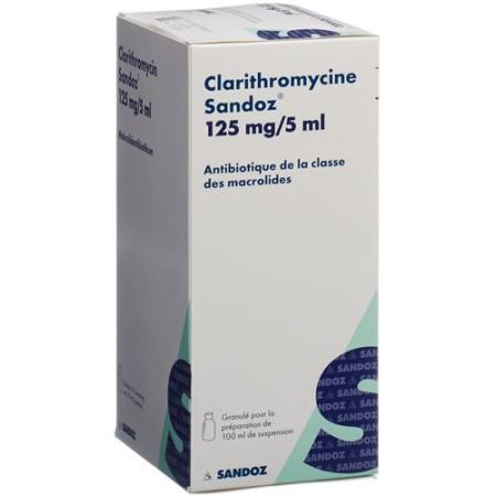 Clarithromycin Sandoz Gran 125 mg/5ml for the preparation of a suspension - PrimeCare Global