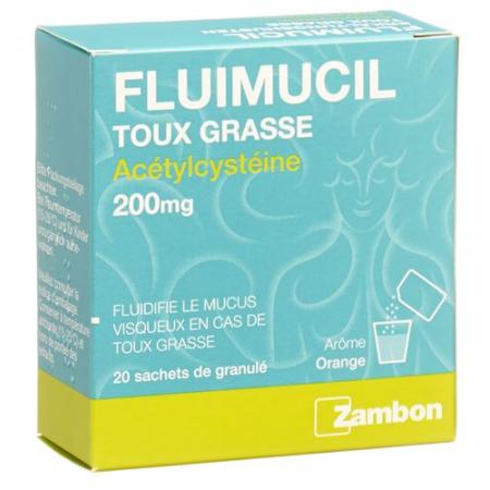 Fluimucil Cold Cough Gran 200 mg Btl 20 pcs - PrimeCare Global