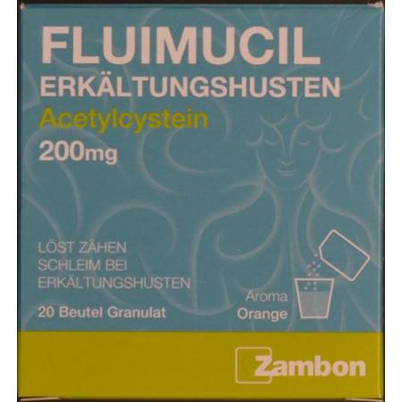 Fluimucil Cold Cough Gran 200 mg Btl 20 pcs - PrimeCare Global