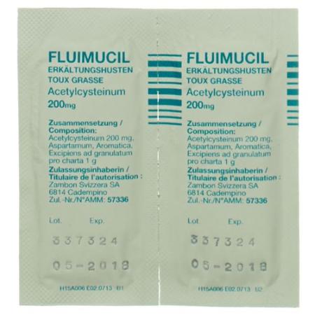 Fluimucil Cold Cough Gran 200 mg Btl 20 pcs - PrimeCare Global