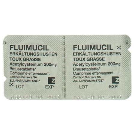 Fluimucil cold cough effervescent tablet 200 mg 20 pcs - PrimeCare Global