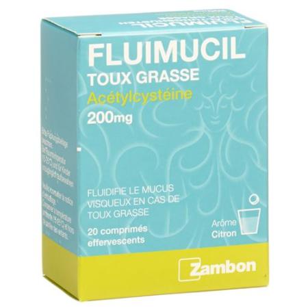 Fluimucil cold cough effervescent tablet 200 mg 20 pcs - PrimeCare Global