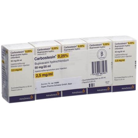 CARBOSTESIN INJ LSG 0,25% GLAS - PrimeCare Global