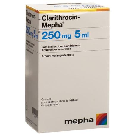 Clarithrocin Mepha 250 mg/5 ml Suspension 100 ml - PrimeCare Global