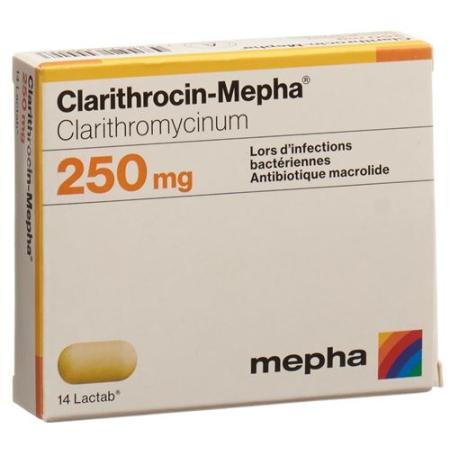 Clarithrocin Mepha 250 mg 20 Lactabs - PrimeCare Global
