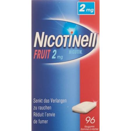 Nicotinell Gum 2 mg fruit 96 pcs - PrimeCare Global