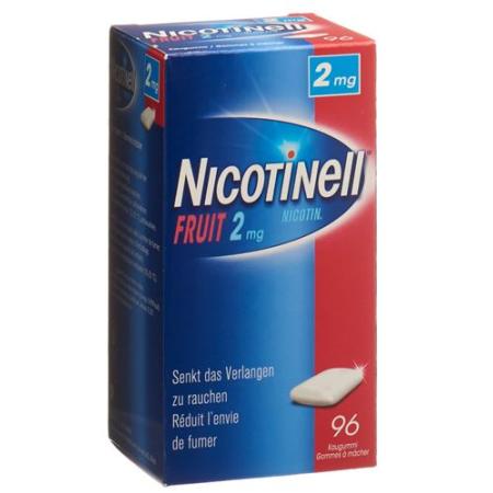 Nicotinell Gum 2 mg fruit 96 pcs - PrimeCare Global
