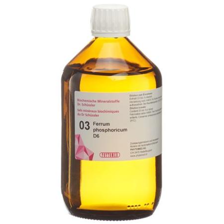 PHYTOMED SCH&Uuml;SSLER Nr3 Ferrum phosphoricum Dil D 6 100 ml - PrimeCare Global