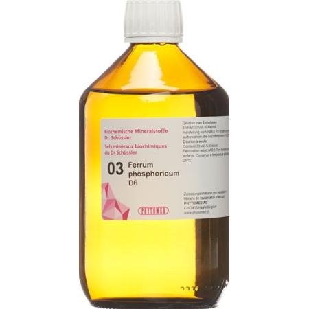 PHYTOMED SCH&Uuml;SSLER Nr3 Ferrum phosphoricum Dil D 6 100 ml - PrimeCare Global