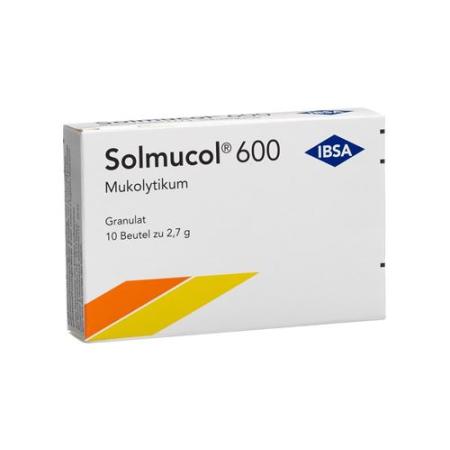 Solmucol granules 600 mg without sugar (D) bag 10 pcs - PrimeCare Global