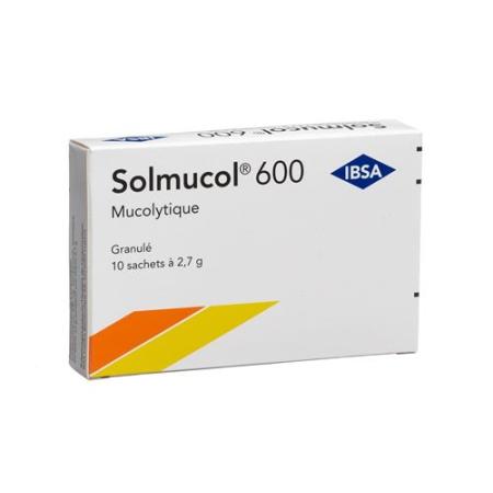 Solmucol granules 600 mg without sugar (D) bag 10 pcs - PrimeCare Global