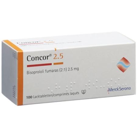 Concor Filmtablet 2.5 mg 100 pcs - PrimeCare Global