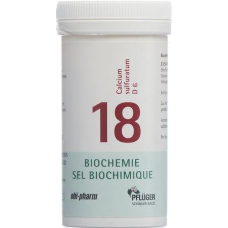 PFLUEGER SCH&Uuml;SSLER Nr18 Calc sulf Tabl D 6 100 g - PrimeCare Global