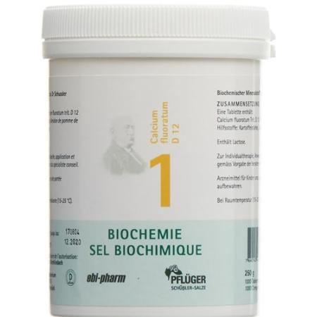 Pfluger Sch&uuml;ssler Nr1 Calcium fluoratum Tabl D 12 250 g - PrimeCare Global