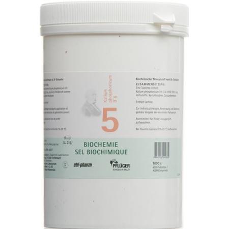 PFLUEGER SCH&Uuml;SSLER Nr5 Kal phos Tabl D 6 1000 g - PrimeCare Global