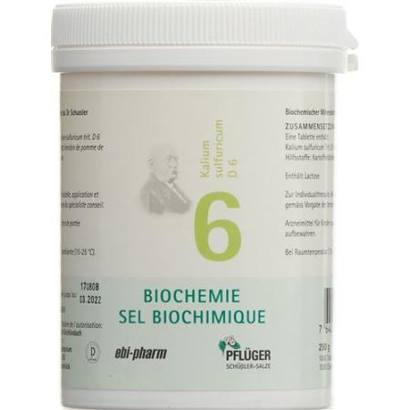 PFLUEGER SCH&Uuml;SSLER Nr6 Kal sulf Tabl D 6 250 g - PrimeCare Global
