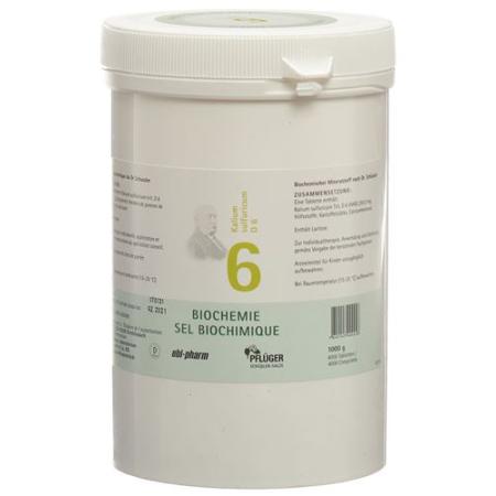 PFLUEGER SCH&Uuml;SSLER Nr6 Kal sulf Tabl D 6 1000 g - PrimeCare Global