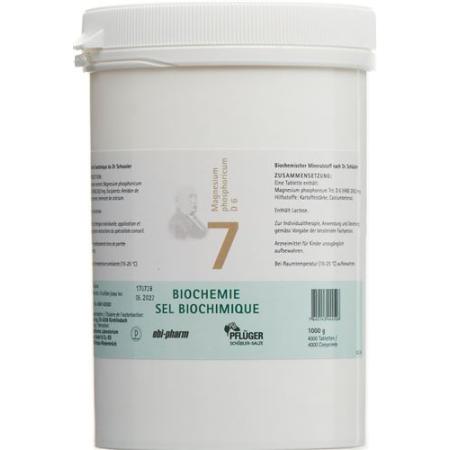 Pfluger Schuessler Nr7 Magnesium phosphoricum Tabl D 6 Ds 1000 g - PrimeCare Global