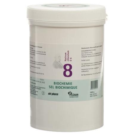 Pfluger Schuessler No. 8 sodium chloratum Tabl D 6 Ds 1000 g - PrimeCare Global