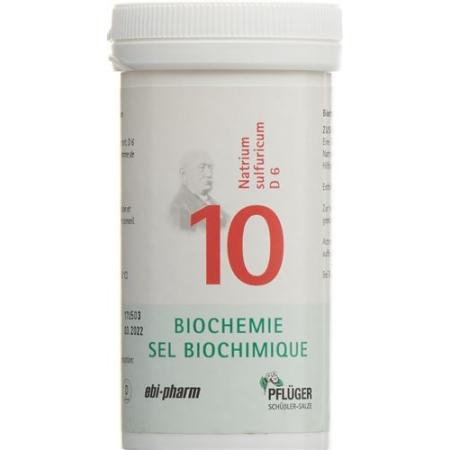 PFLUEGER SCH&Uuml;SSLER Nr10 Natr sulf Tabl D 6 100 g - PrimeCare Global
