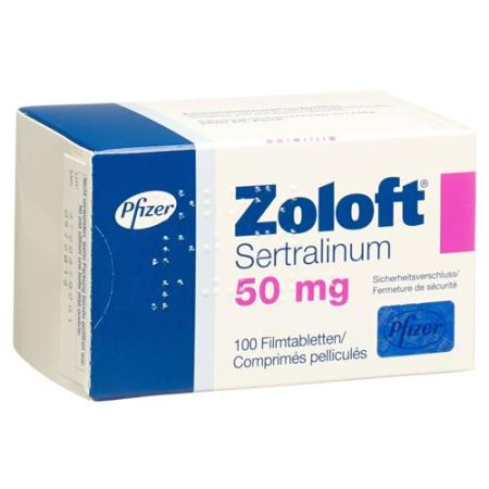 Zoloft Filmtablet 50 mg 100 pcs - PrimeCare Global