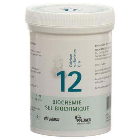 Pfluger Schuessler Nr12 Calcium sulfuricum Tabl D 6 250 g - PrimeCare Global