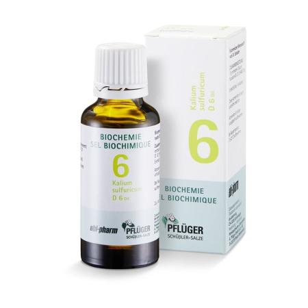 PFLUEGER SCH&Uuml;SSLER Nr6 Kal sulf drops D 6 30 ml - PrimeCare Global