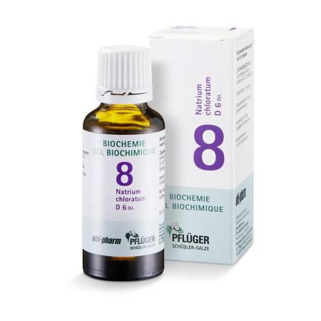PFLUEGER SCH&Uuml;SSLER Nr8 sodium chlorine drops D 6 30 ml - PrimeCare Global