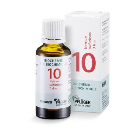 PFLUEGER SCH&Uuml;SSLER Nr10 Natr sulf drops D 6 30 ml - PrimeCare Global
