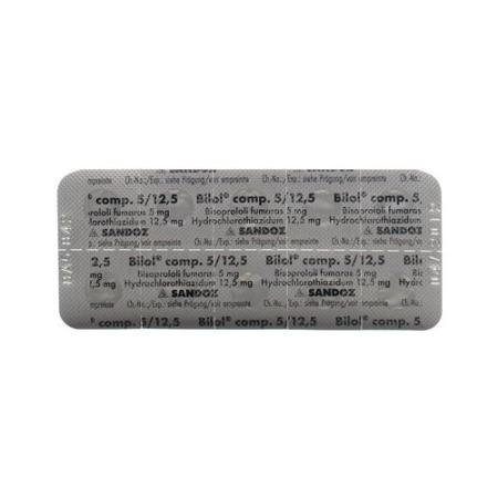 Bilol comp film tablets 5/12.5 mg 100 pcs - PrimeCare Global