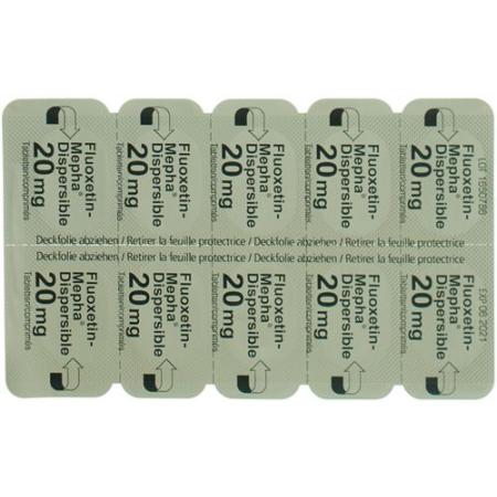 Fluoxetine-Mepha Dispersible Tabl 20 mg 30 pcs - PrimeCare Global