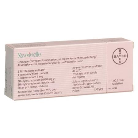 Yasminelle film tabl 3 x 21 pcs - PrimeCare Global