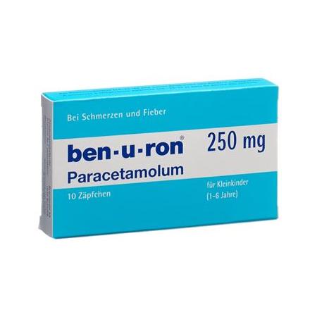 Ben-u-ron Supp 250 mg child 10 pcs - PrimeCare Global
