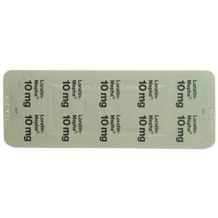 Loratin Mepha 10 mg 42 tablets  - PrimeCare Global