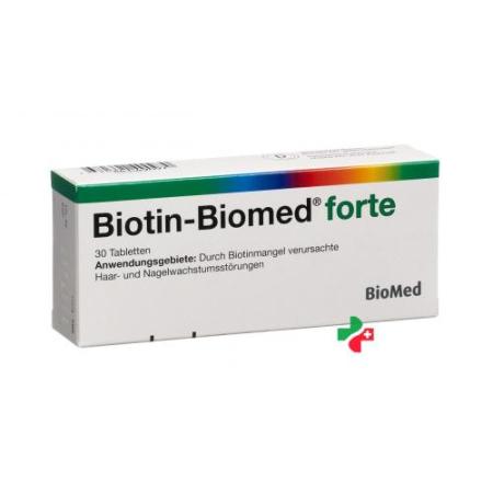 Biotin-Biomed forte Tabl 5 mg 30 pcs - PrimeCare Global