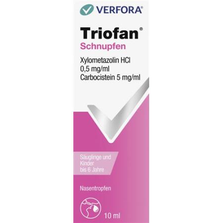 Triofan Cold Gtt Nas Toddlers and B&eacute;b&eacute; up to 6 years 10 ml - PrimeCare Global