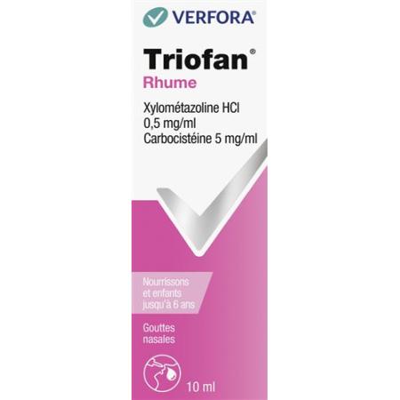 Triofan Cold Gtt Nas Toddlers and B&eacute;b&eacute; up to 6 years 10 ml - PrimeCare Global
