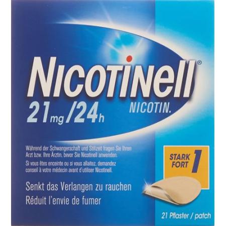 Nicotinell 1 strong Matrixpfl 21 mg/24h 21 pcs - PrimeCare Global
