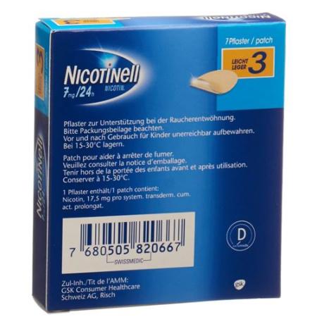 Nicotinell 3 easy matrix pfl 7 mg/24h 7 pcs - PrimeCare Global