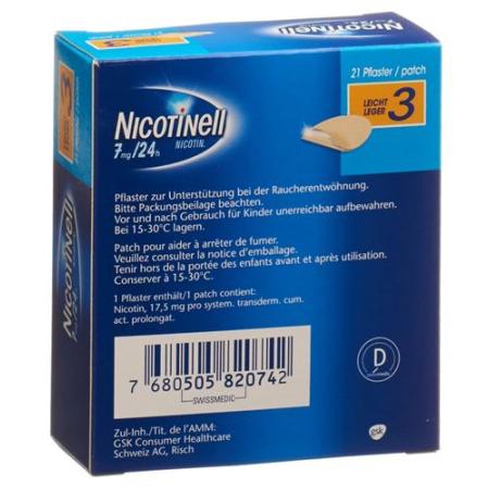 NICOTINELL 3 LIGHT MATRIXPFL 7 MG/24H 2 - PrimeCare Global