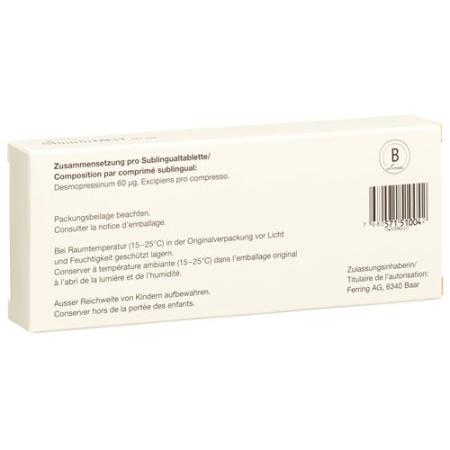 Minirin Melt Subling Tabl 60 mcg 30 pcs - PrimeCare Global