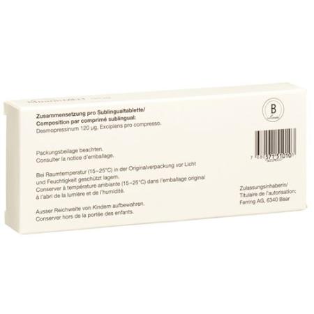 Minirin Melt Subling Tabl 120 mcg 30 pcs - PrimeCare Global